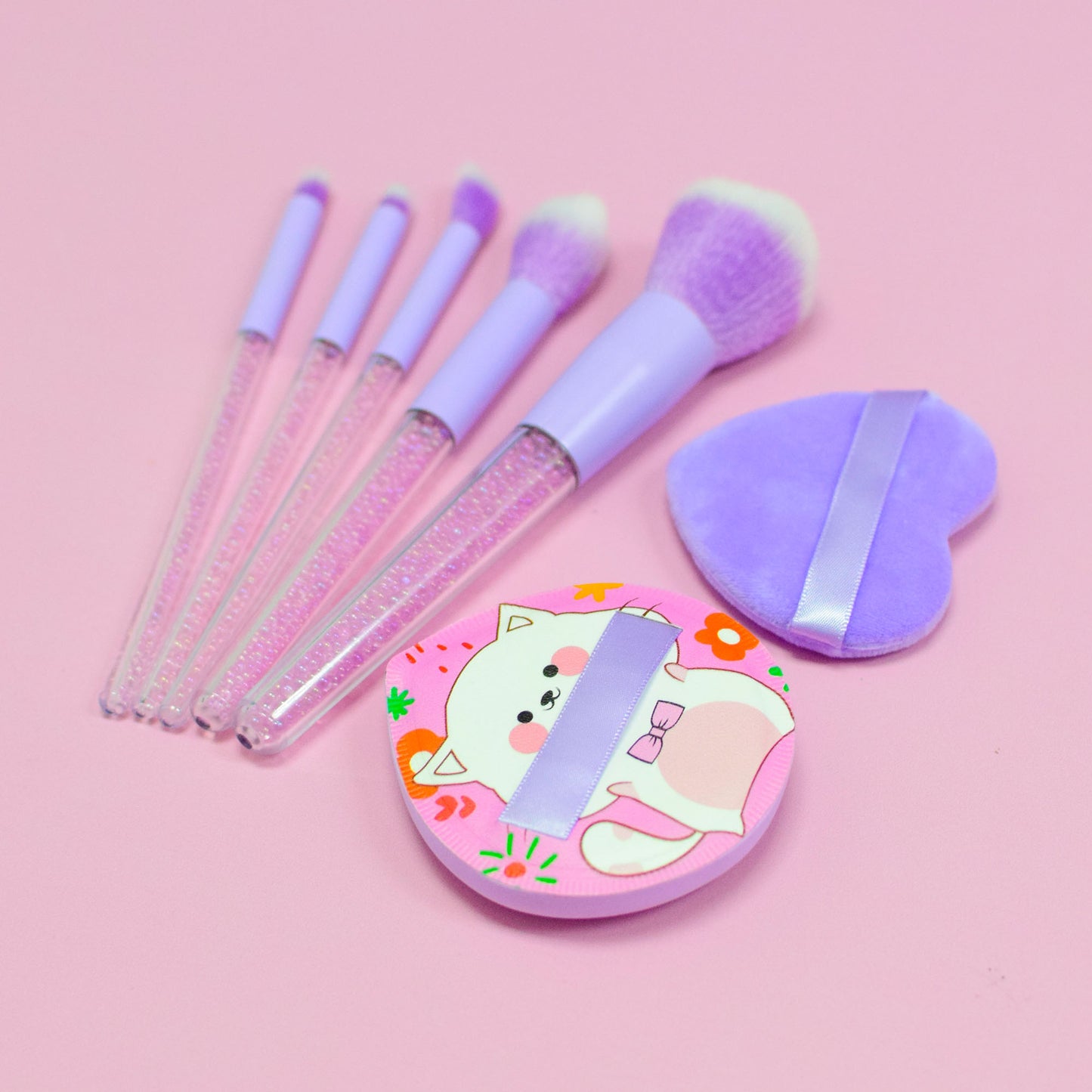 Set de 5 Brochas con 2 Puff