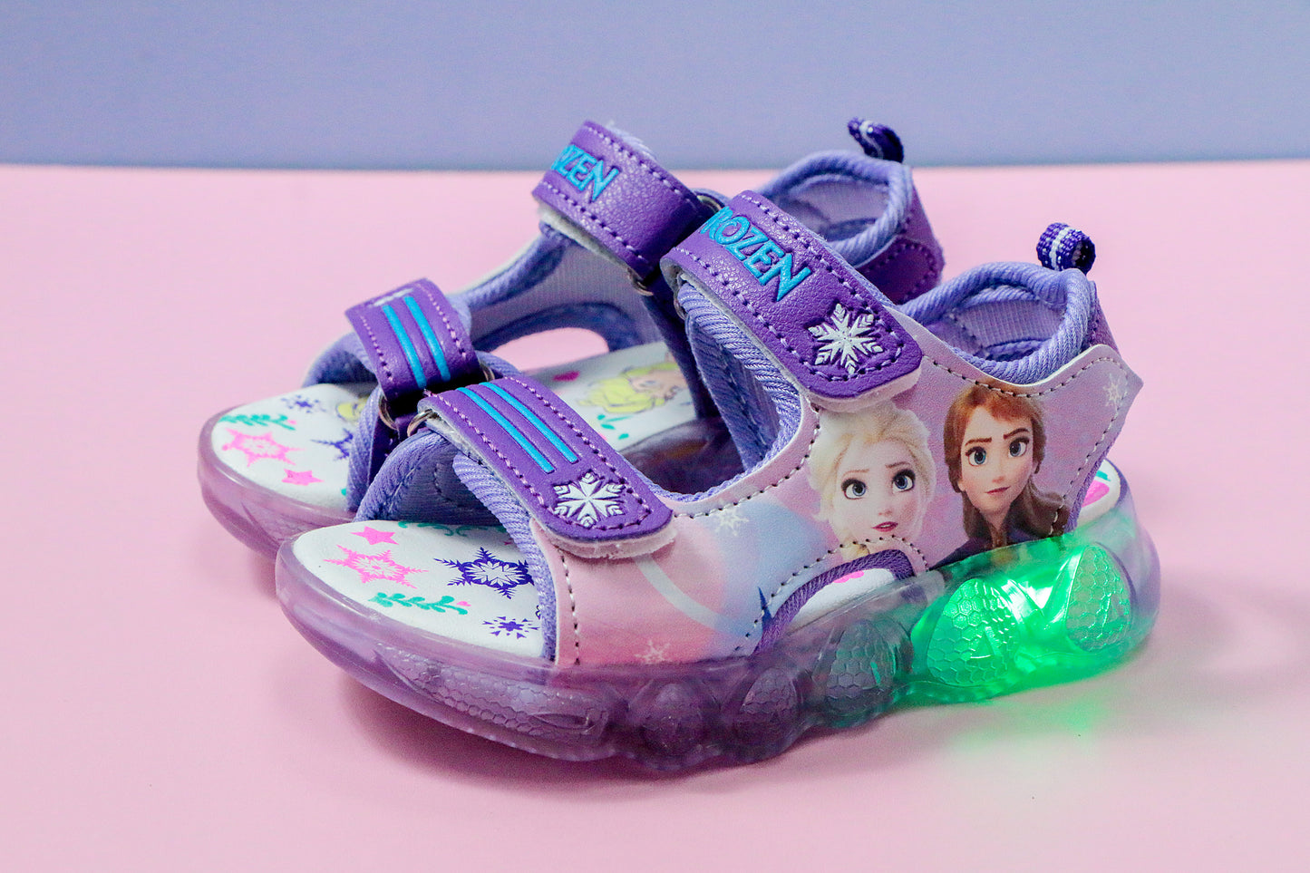Sandalias Frozen de líneas con luz