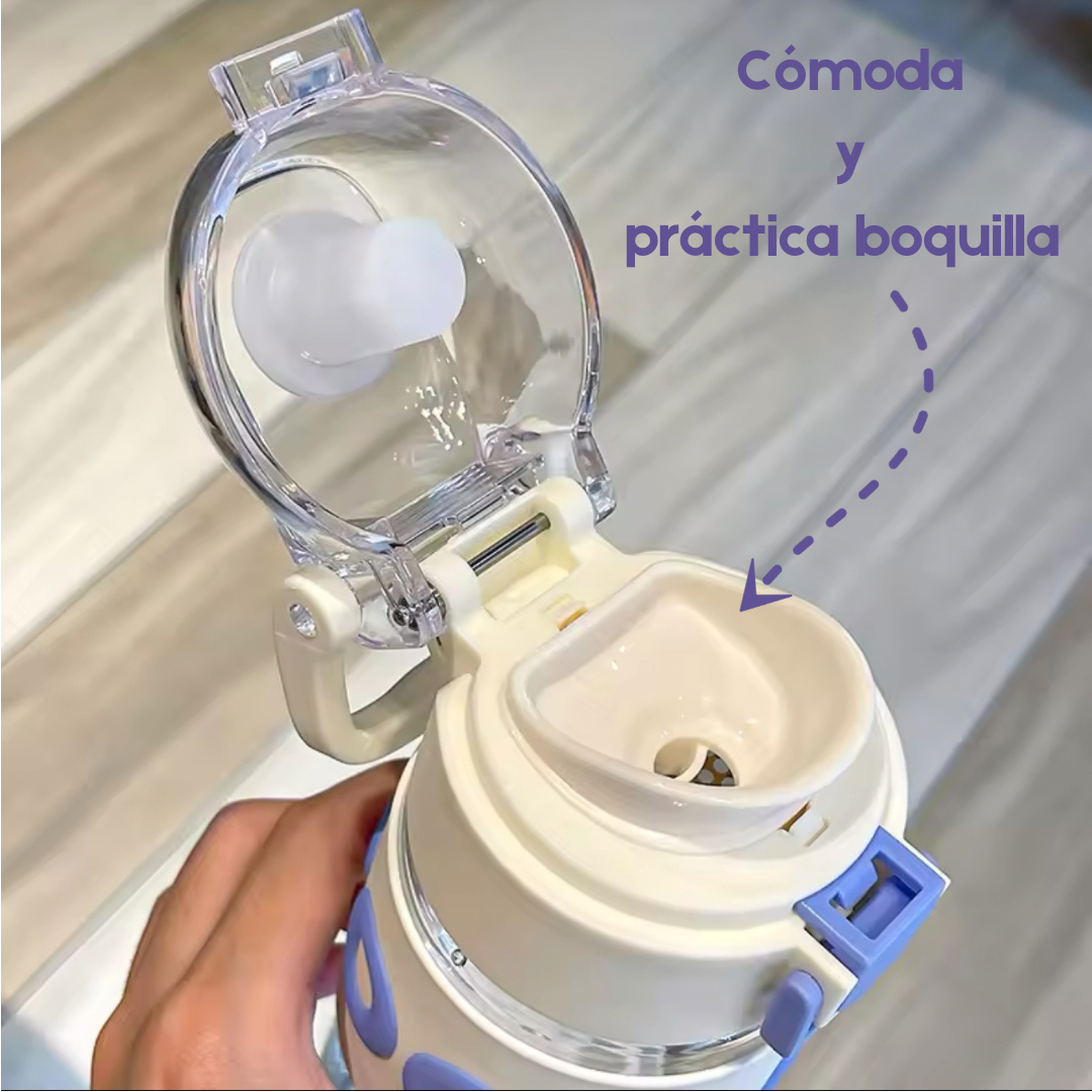 Termo con Letra de Silicón