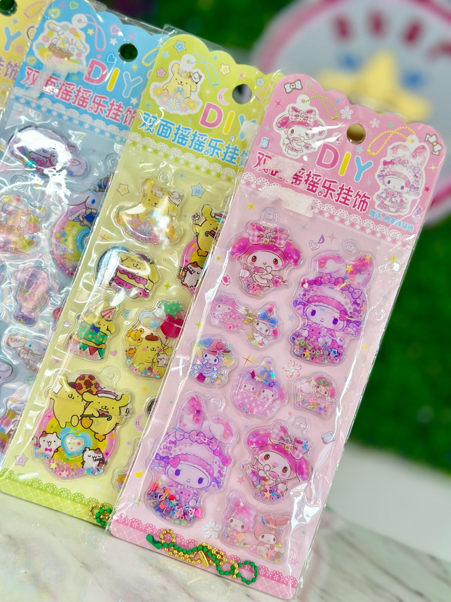 Stickers de Agua Sanrio con Función de Llavero