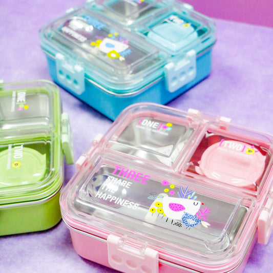 Lunch Box Acero Flores