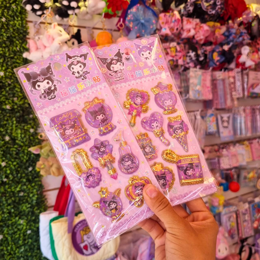 Stickers De Agua Dorados