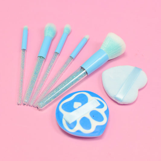 Set de 5 Brochas con 2 Puff