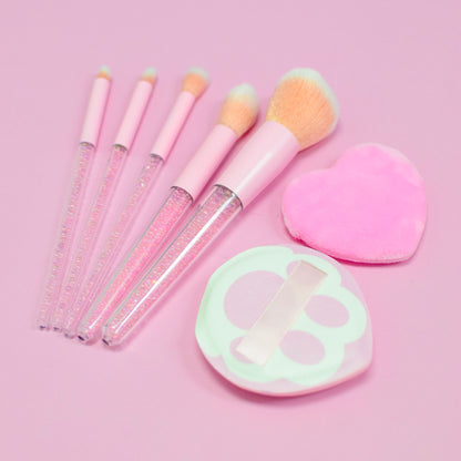 Set de 5 Brochas con 2 Puff