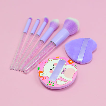 Set de 5 Brochas con 2 Puff