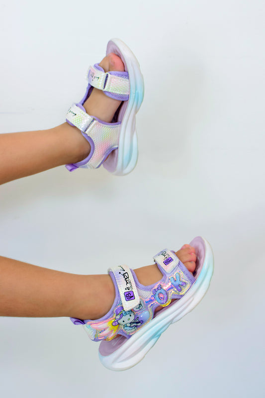 Sandalias con luz
