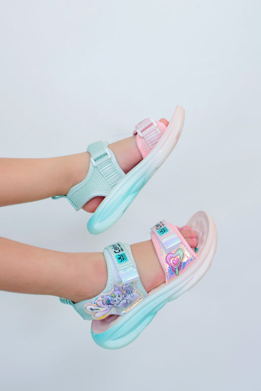 Sandalias con luz
