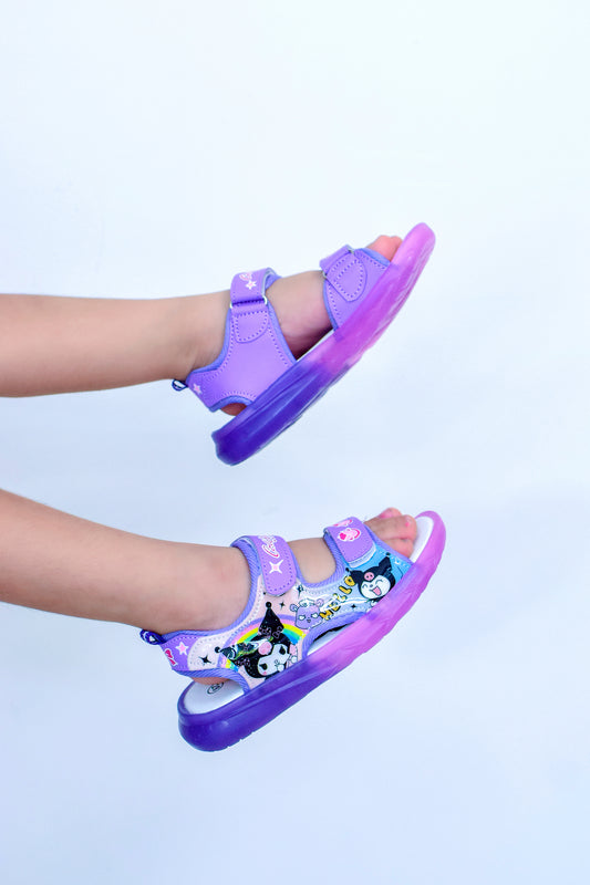 Sandalias doble color de Kuromi con luz