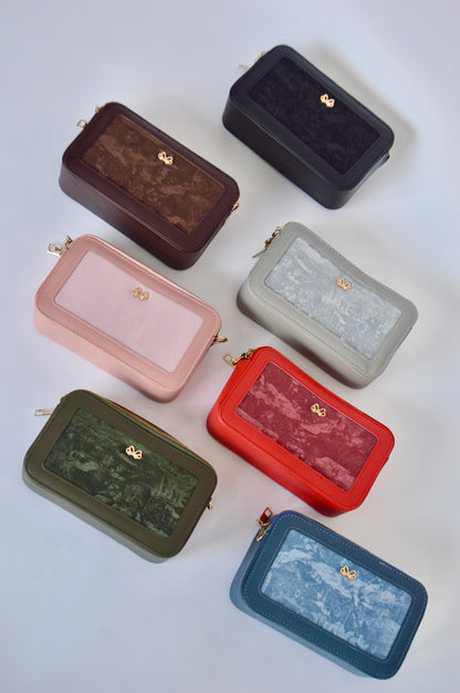 Crossbody Cuadrado de Terciopelo