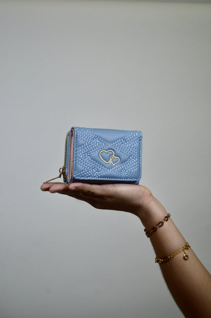 Monedero con diseño de corazón