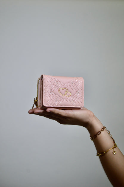 Monedero con diseño de corazón