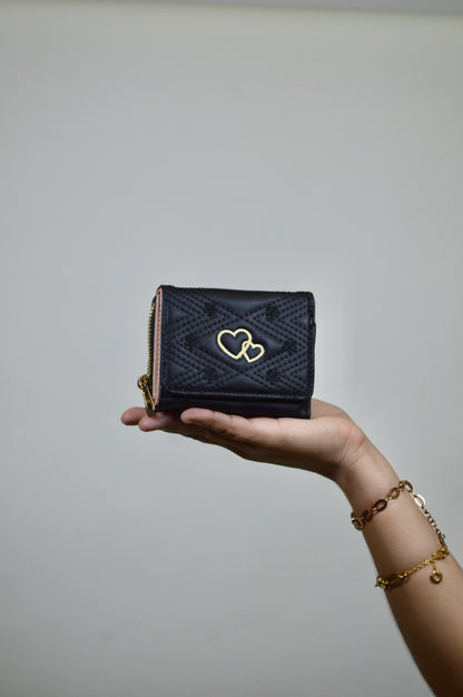 Monedero con diseño de corazón