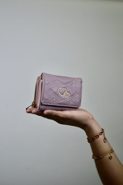 Monedero con diseño de corazón