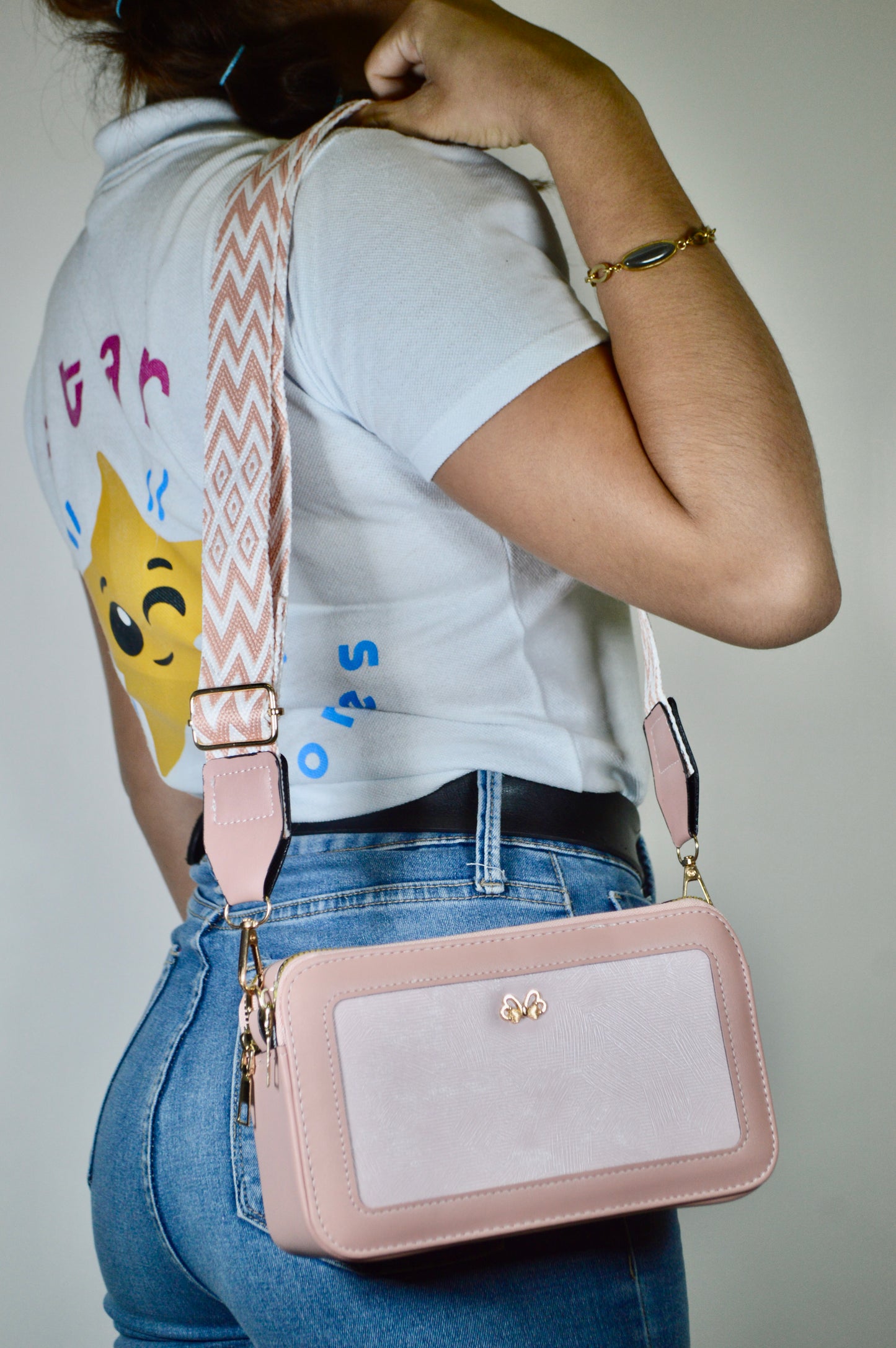 Crossbody Cuadrado de Terciopelo