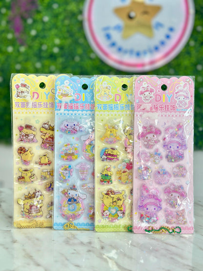 Stickers de Agua Sanrio con Función de Llavero