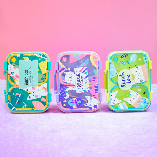 Lunch Box Gatito 2 Compartimentos