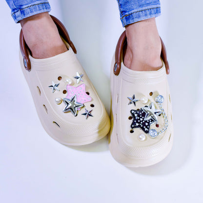 Crocs Estrellas con Cadenas