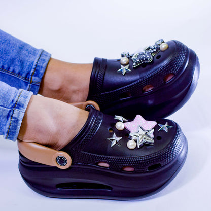 Crocs Estrellas con Cadenas