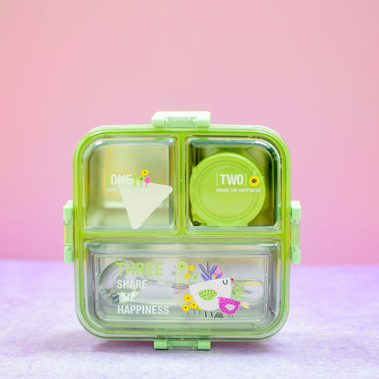 Lunch Box Acero Flores