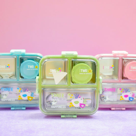 Lunch Box Acero Flores