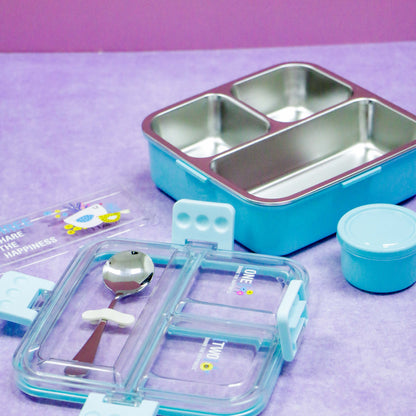 Lunch Box Acero Flores
