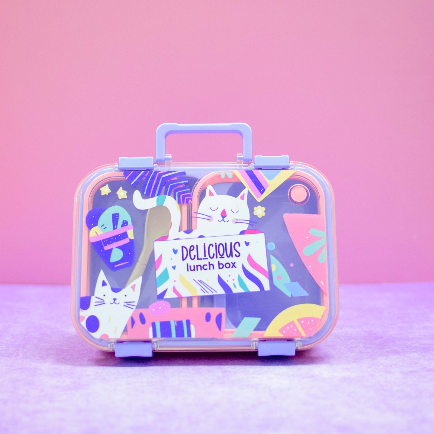 Lunch Box Gatito 2 Compartimentos