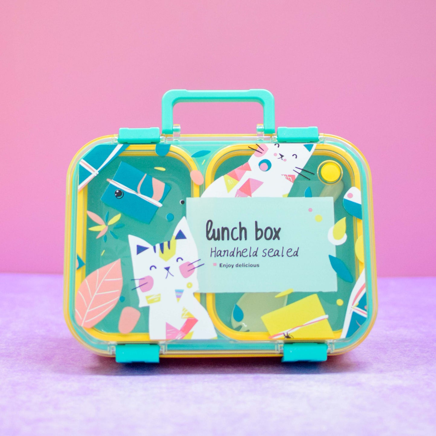 Lunch Box Gatito 2 Compartimentos