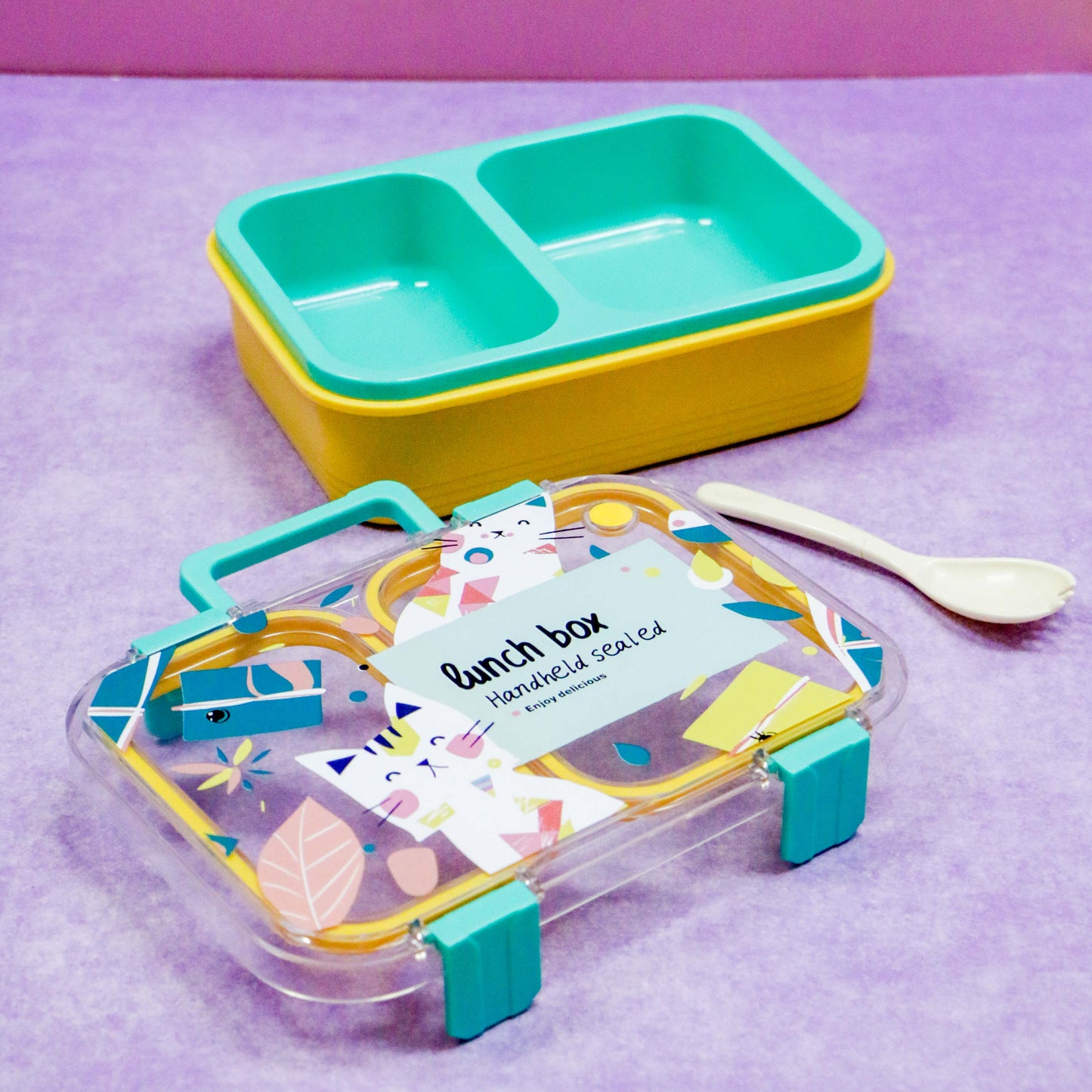 Lunch Box Gatito 2 Compartimentos