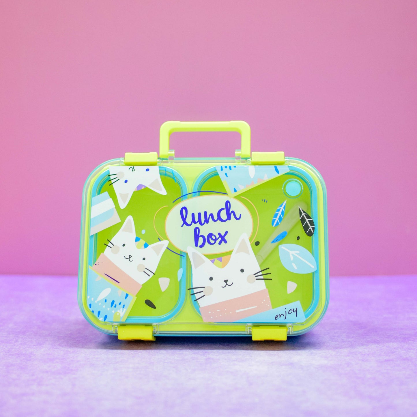 Lunch Box Gatito 2 Compartimentos